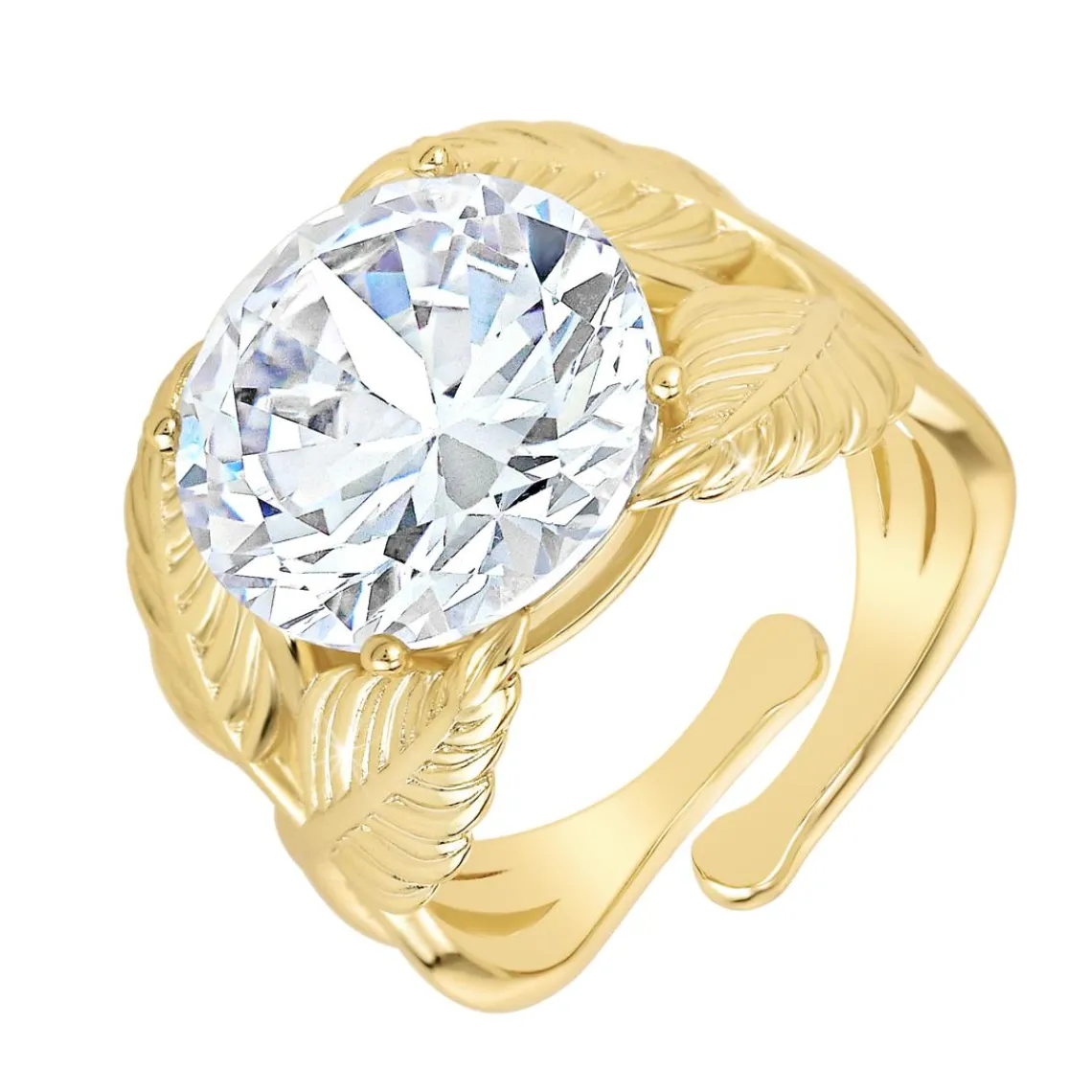 So Charm Bijoux Bague Femme So Charm - B3334-DORE-BLANC - Bague Femme Dorée | Femme Bague