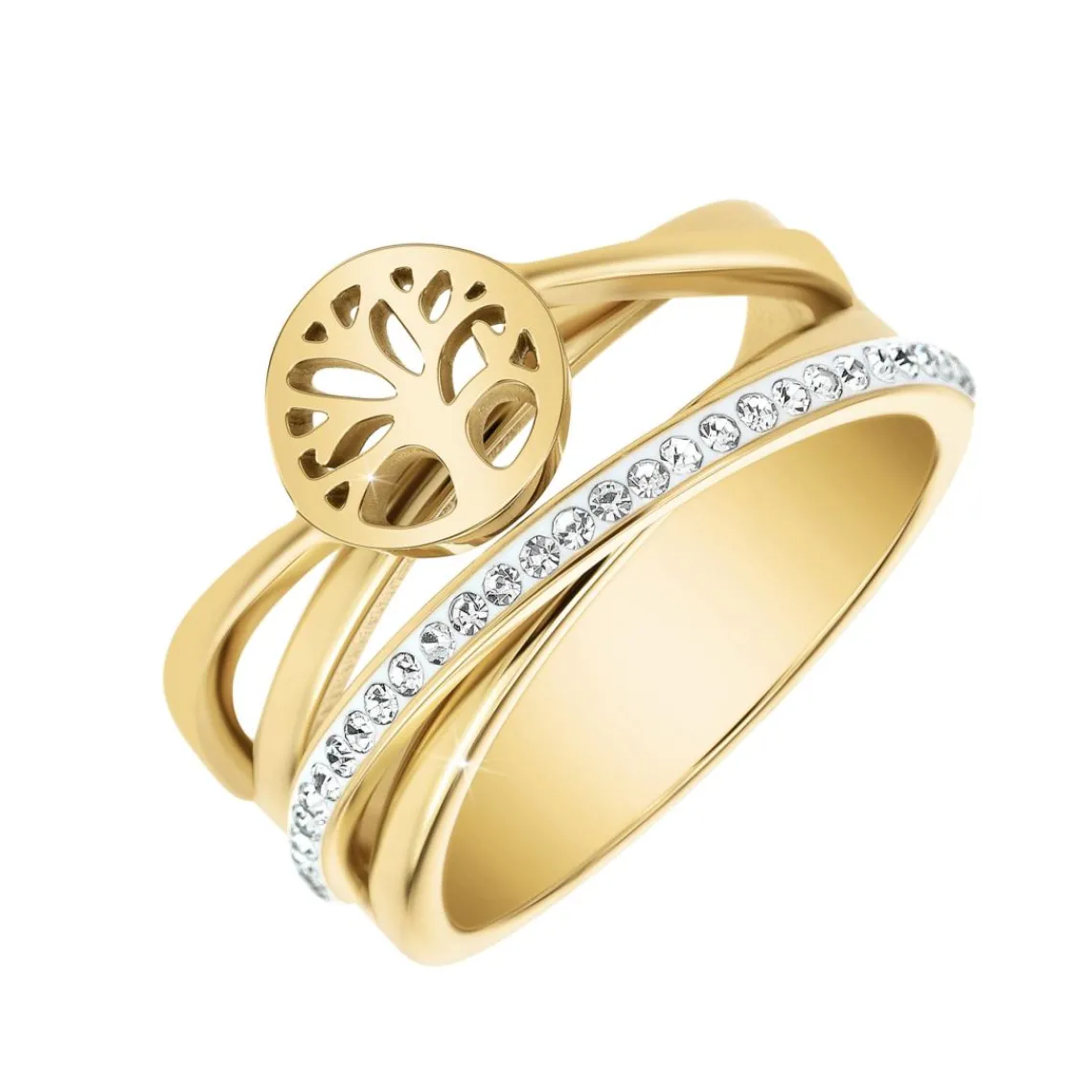 So Charm Bijoux Bague Femme So Charm - B2670-DORE-T7-54 - Bague Femme Dorée | Femme Bague