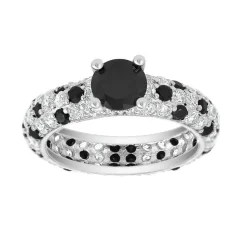 So Charm Bijoux Bague Femme So Charm - B2702-NOIR-7-54 Métal Argent | Femme Bague