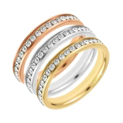 So Charm Bijoux Bague Femme So Charm - B3349-TRIO - Bague Mode Femme | Femme Bague