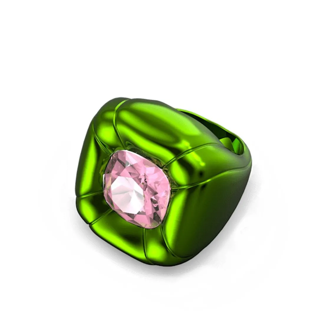 Swarovski Bijoux Bague Femme Swarovski - 5610804 Aluminium Vert | Femme Bague