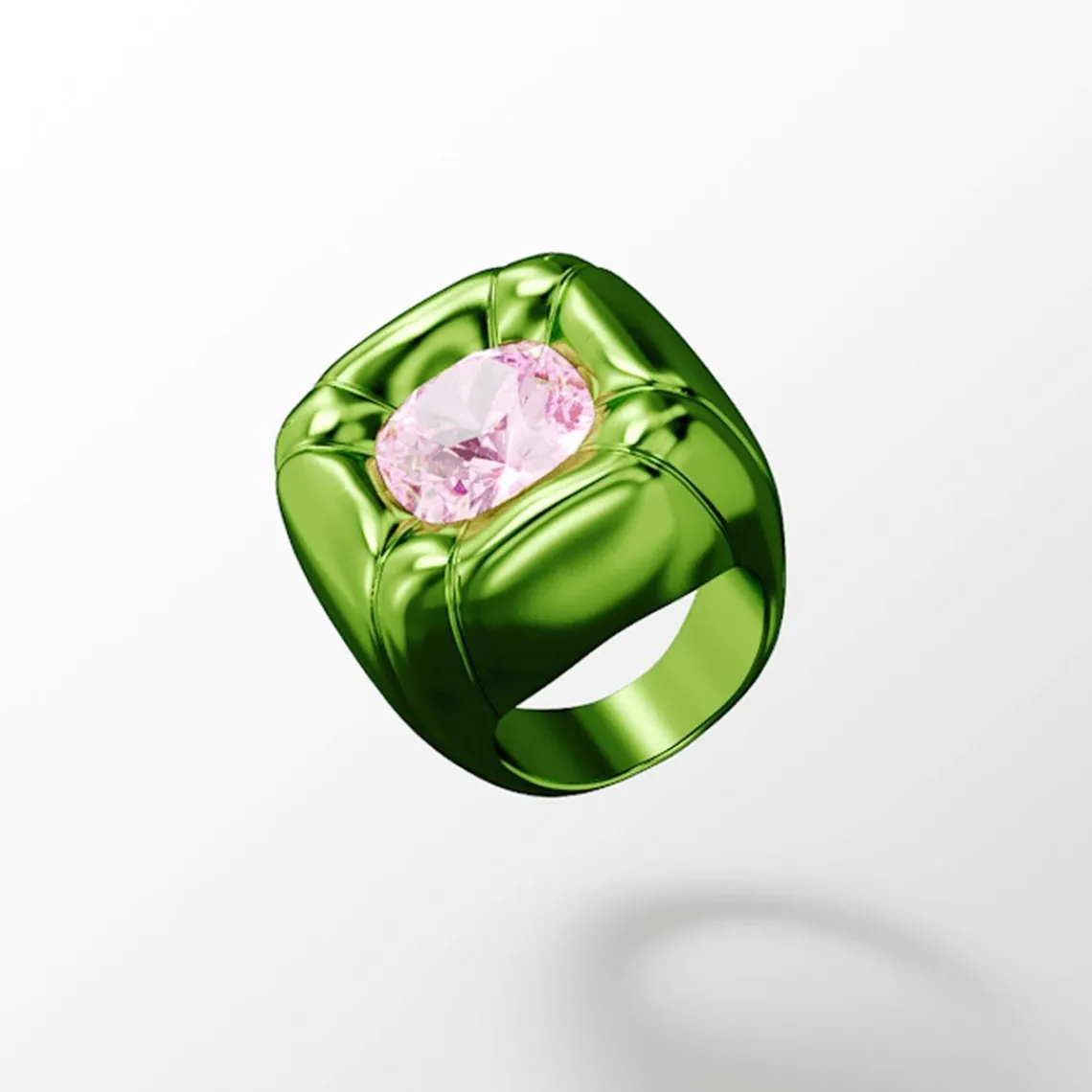 Swarovski Bijoux Bague Femme Swarovski - 5610804 Aluminium Vert | Femme Bague