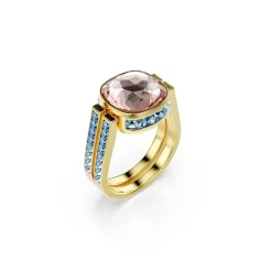 Swarovski Bijoux Bague Femme Swarovski Chroma - 570630 Plaqué Or Multicolore | Femme Bague