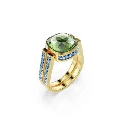 Swarovski Bijoux Bague Femme Swarovski Chroma - 570630 Plaqué Or Multicolore | Femme Bague