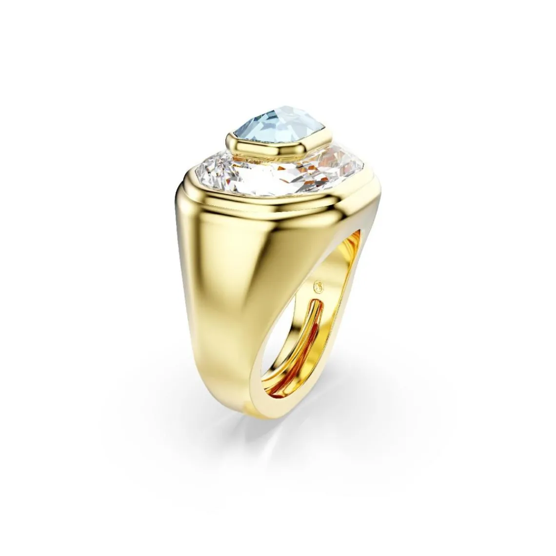 Swarovski Bijoux Bague Femme Swarovski Chroma - 571052 Plaqué Or Bleu | Femme Bague