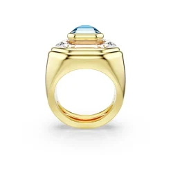 Swarovski Bijoux Bague Femme Swarovski Chroma - 571052 Plaqué Or Bleu | Femme Bague
