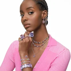 Swarovski Bijoux Bague Femme Swarovski - 5607361 Cristaux Rose | Femme Bague