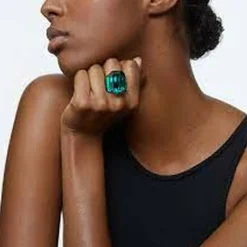 Swarovski Bijoux Bague Femme Swarovski - 5607345 Cristaux Vert | Femme Bague