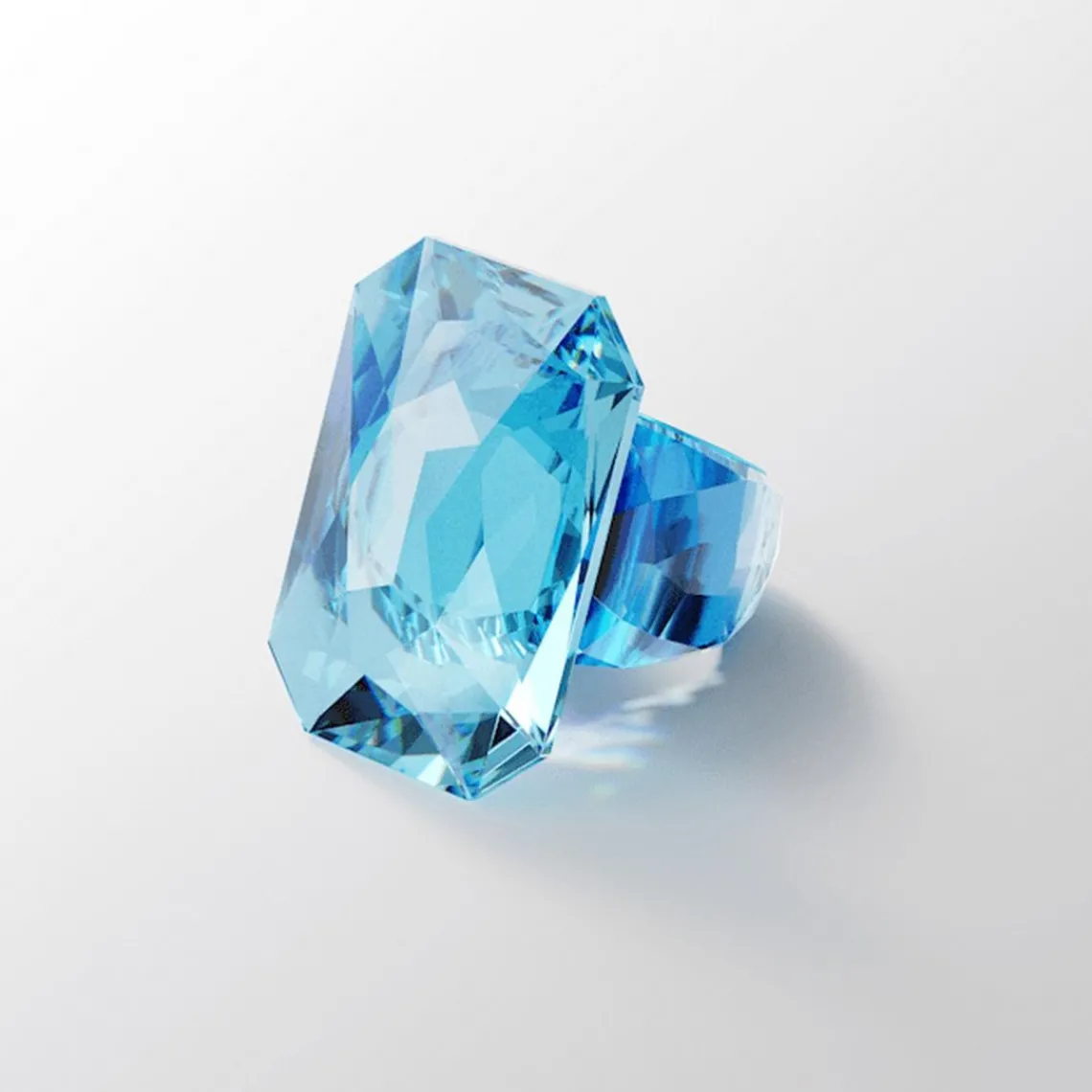 Swarovski Bijoux Bague Femme Swarovski - 5607351 Cristaux Bleu | Femme Bague