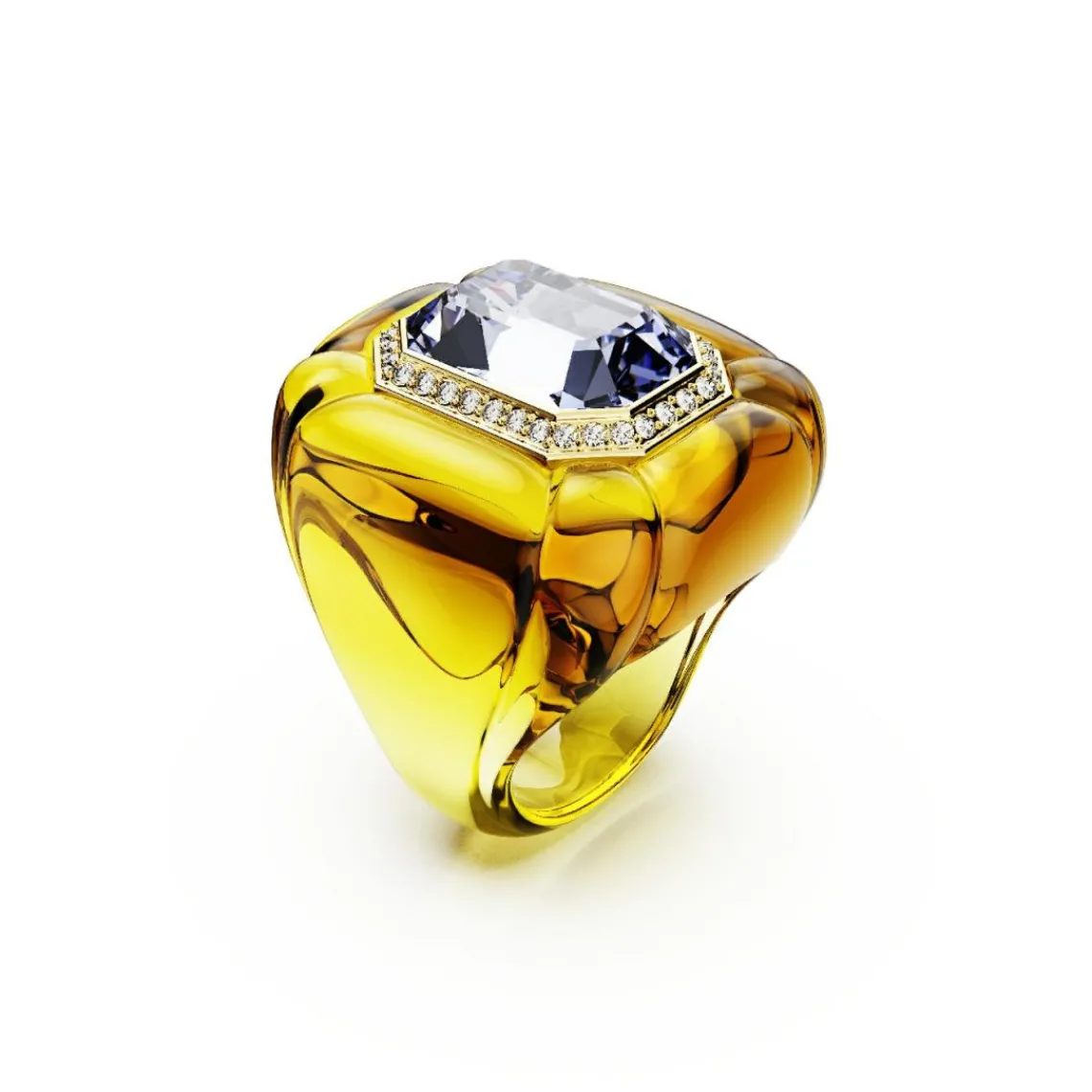 Swarovski Bijoux Bague Femme Swarovski Dulcis - 570997 Plaqué Or Jaune | Femme Bague
