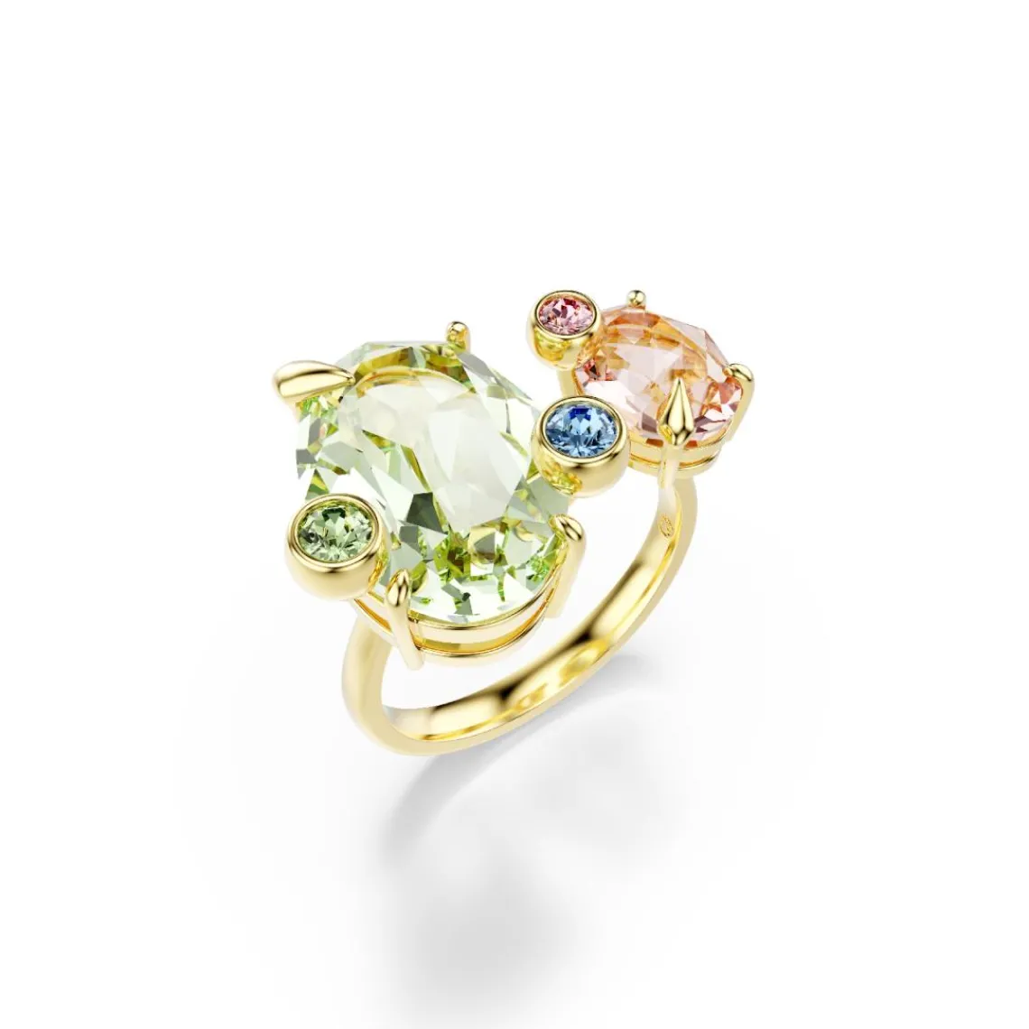 Swarovski Bijoux Bague Femme Swarovski Gema - 570581 Plaqué Or Multicolore | Femme Bague