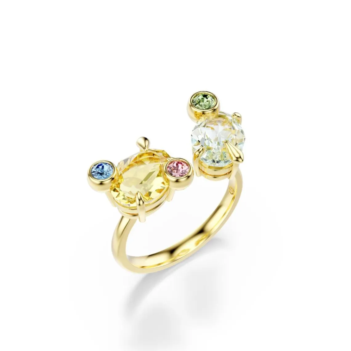 Swarovski Bijoux Bague Femme Swarovski Gema - 570581 Plaqué Or Multicolore | Femme Bague