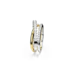 Swarovski Bijoux Bague femme Swarovski Hyperbola - 568973 | Femme Bague