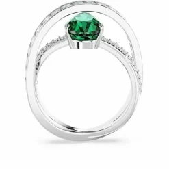Swarovski Bijoux bague femme Swarovski Hyperbola 566536 - Vert Argent | Femme Bague
