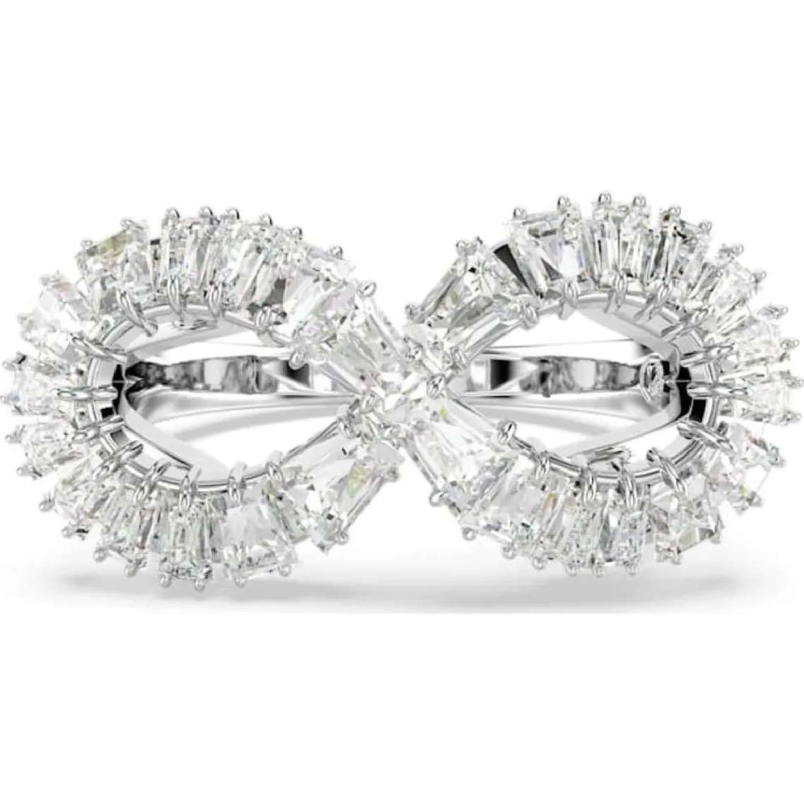 Swarovski Bijoux Bague femme Swarovski Hyperbola Mini - 567969 blanc,argent | Femme Bague