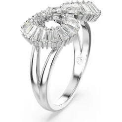 Swarovski Bijoux Bague femme Swarovski Hyperbola Mini - 567969 blanc,argent | Femme Bague