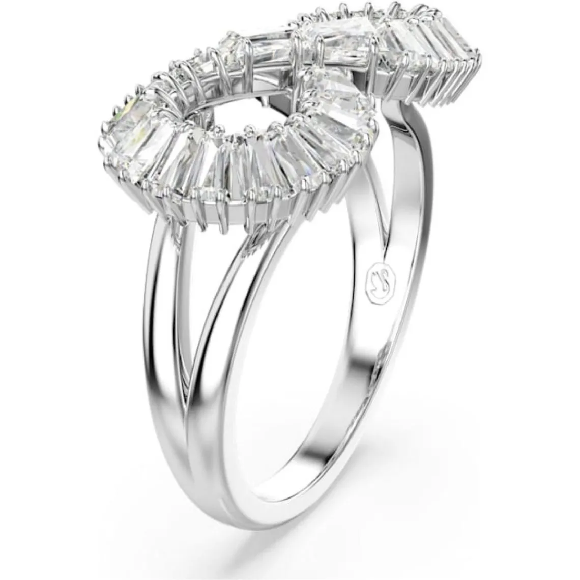 Swarovski Bijoux Bague femme Swarovski Hyperbola Mini - 567969 blanc,argent | Femme Bague
