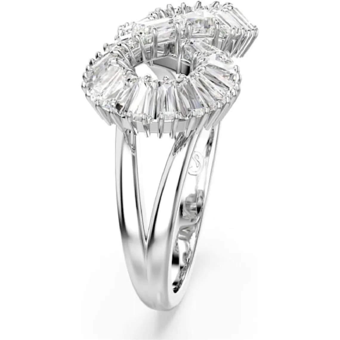 Swarovski Bijoux Bague femme Swarovski Hyperbola Mini - 567969 blanc,argent | Femme Bague