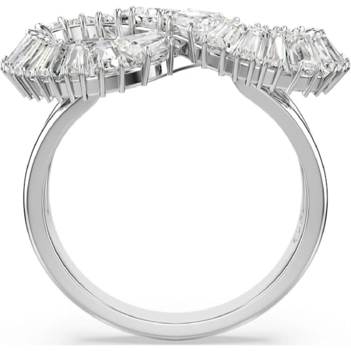 Swarovski Bijoux Bague femme Swarovski Hyperbola Mini - 567969 blanc,argent | Femme Bague