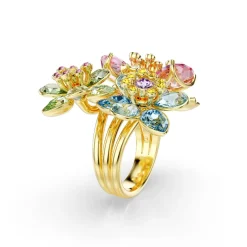Swarovski Bijoux Bague Femme Swarovski Idyllia - 5721580 Plaqué Or Multicolore | Femme Bague