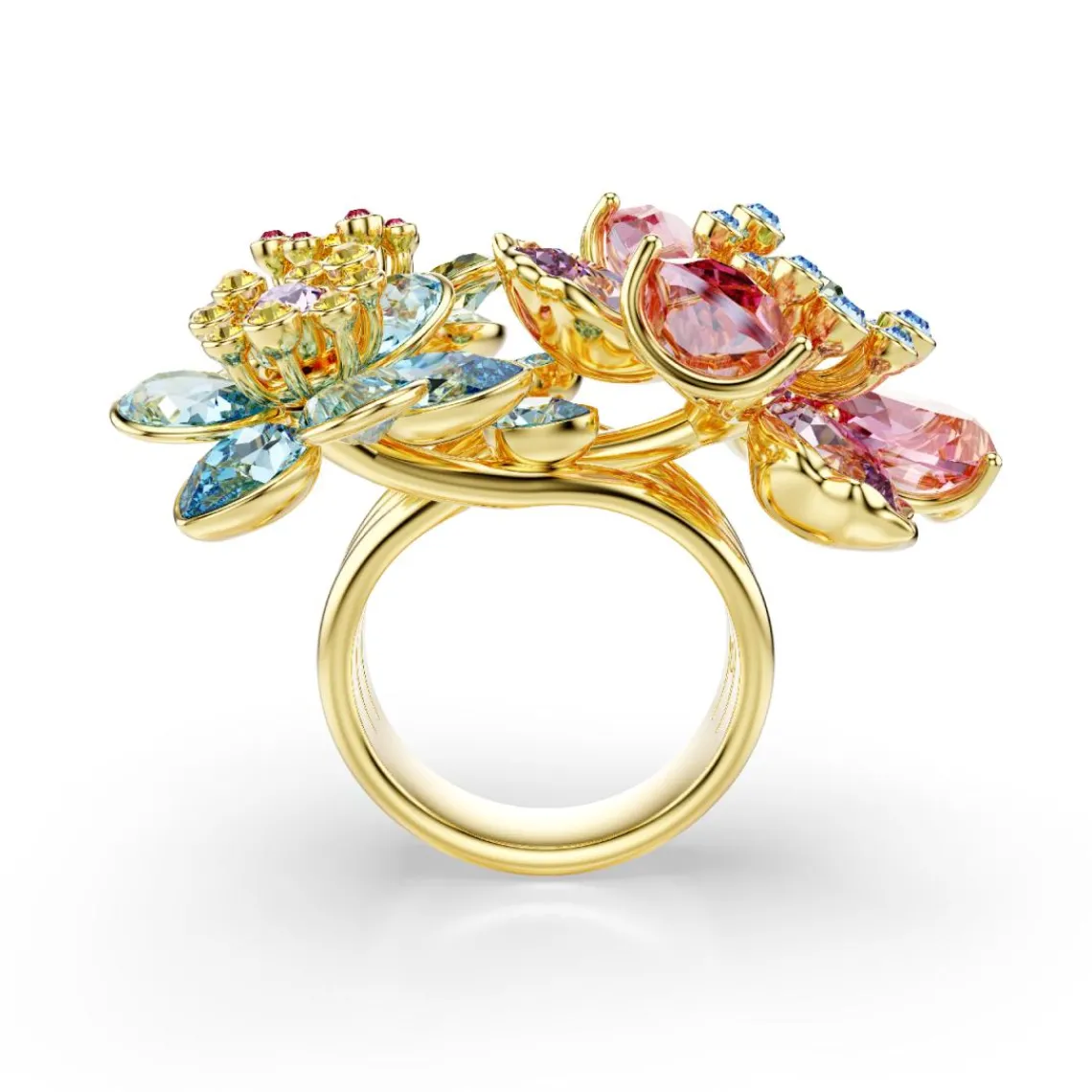 Swarovski Bijoux Bague Femme Swarovski Idyllia - 5721580 Plaqué Or Multicolore | Femme Bague