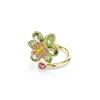 Swarovski Bijoux Bague Femme Swarovski Idyllia - 572159 Plaqué Or Vert | Femme Bague