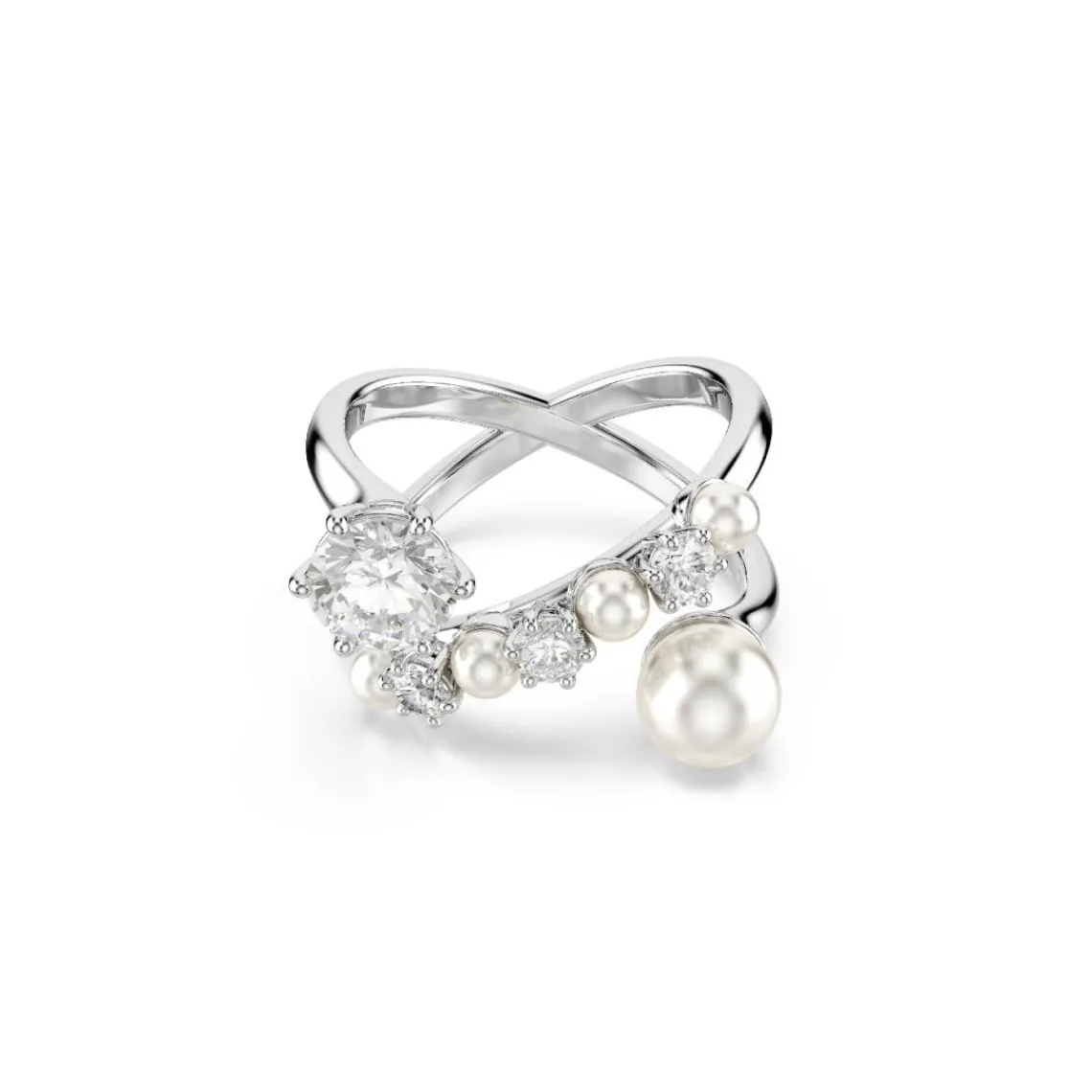 Swarovski Bijoux Bague Femme Swarovski Matrix - 571437 Métal Rhodié Argent | Femme Bague