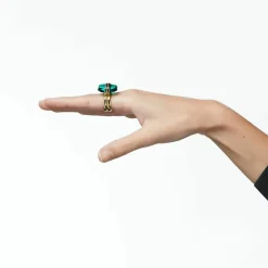 Swarovski Bijoux Bague Femme Swarovski - 5620713 Métal doré Vert | Femme Bague