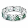 Swarovski Bijoux Bague Femme Swarovski - 5610734 Métal rhodié Vert | Femme Bague