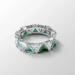 Swarovski Bijoux Bague Femme Swarovski - 5610734 Métal rhodié Vert | Femme Bague