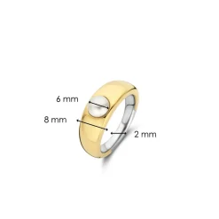 Ti Sento Bague femme 12283YP - Argent, plaqué or | Femme Bague