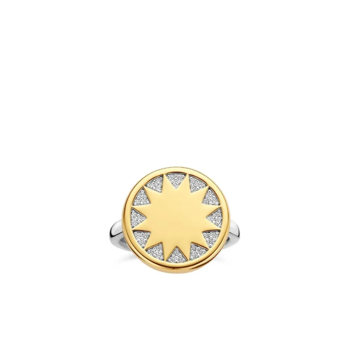 Ti Sento Bague femme 12215ZY – Argent 925/1000 plaqué or | Femme Bague