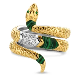Ti Sento Bague fille Bijoux 12203EM-54 - Malachite lights | Femme Bague