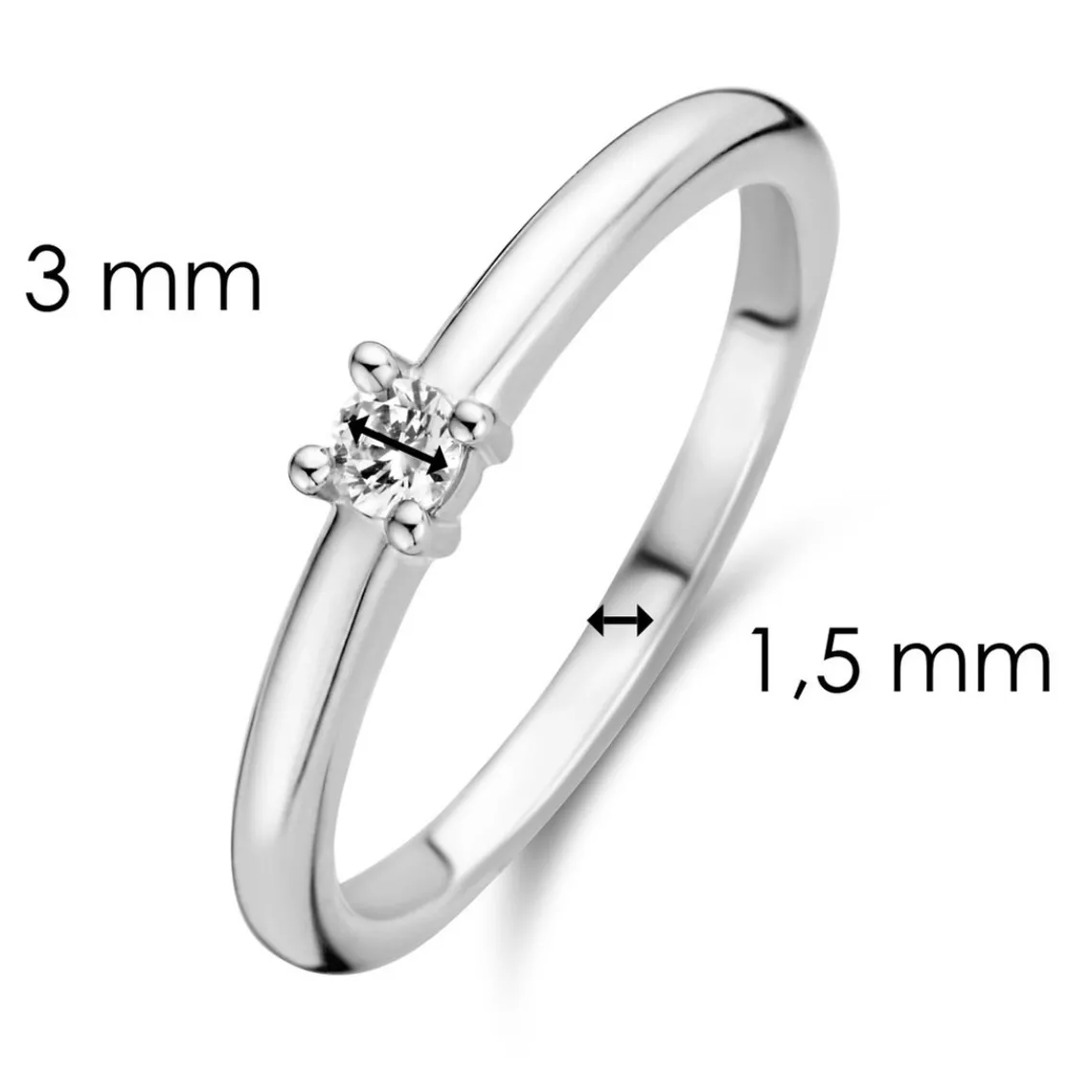 Ti Sento Bague fille Bijoux 12211ZI-54 - Wonders of past and future | Femme Bague