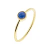 Sloya Bague Gemia En Pierre Lapis-Lazuli Plaqué Or | Femme Bague