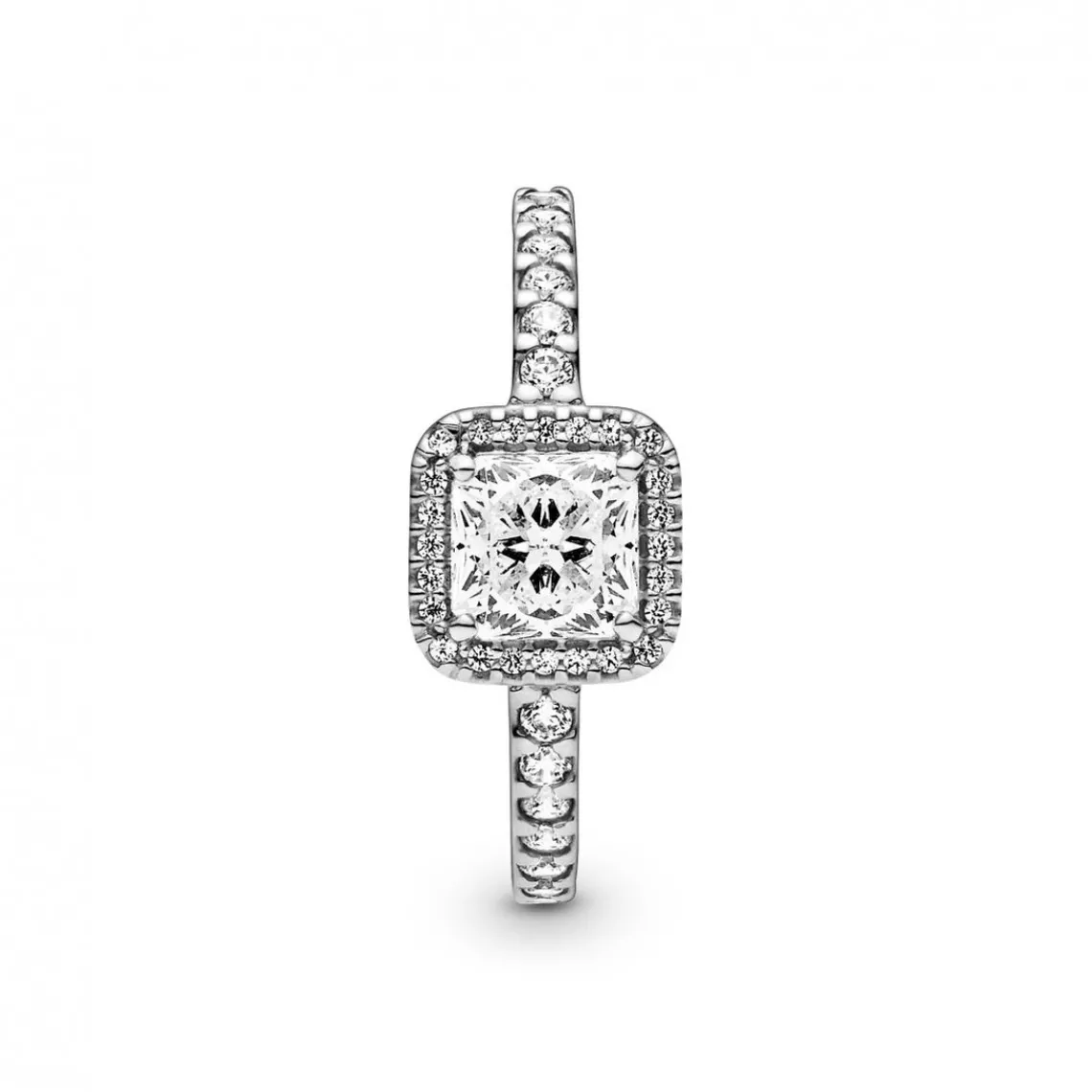 Pandora Bague Halo Scintillant Carré Timeless | Femme Bague