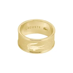 Lacoste Bague homme Backhand - 2040486 Acier Doré | Homme Bague