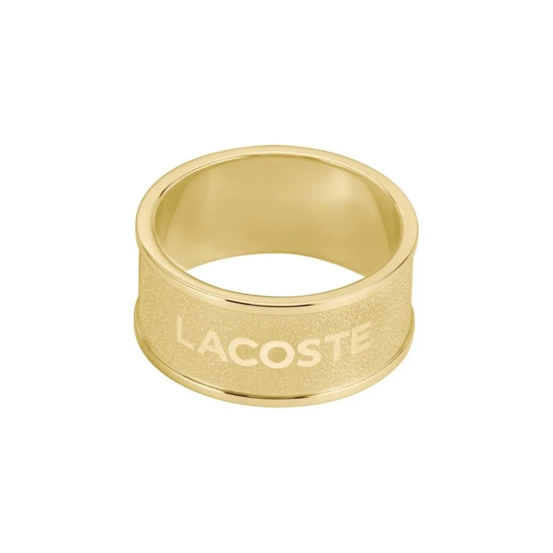 Lacoste Bague homme Backhand - 2040486 Acier Doré | Homme Bague