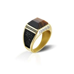 Rochet Bague Homme HA152 Rock - Doré | Homme Bague
