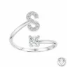 Athème Bague Initiale S Femme B2804-S - Métal Argent | Femme Bague