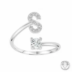 Athème Bague Initiale S Femme B2804-S - Métal Argent | Femme Bague