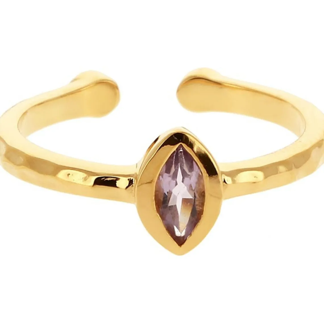 Kosma Paris Bague Kira Doré & Améthyste | Femme Bague