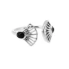 Kosma Paris Bague Kosma Arielle BRS22261-ARGENT - Métal Argenté & Onyx Noir Femme | Femme Bague
