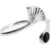 Kosma Paris Bague Kosma Arielle BRS22251-ARGENT - Métal Argenté & Onyx Noir Femme | Femme Bague