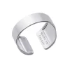 Les Georgettes Bague Les Essentielles 703261116000 - Bague Acier Largeur 12 mm Argent Femme | Femme Bague