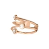 Les Interchangeables Bague A59160 - Orbite Doré Rose Femme | Femme Bague