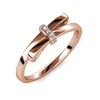 MYC-Paris Bague Luminous Bow Or Rose | Femme Bague