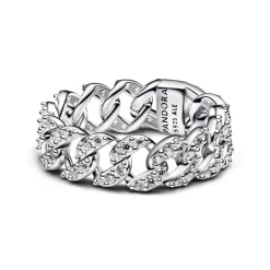Pandora Bague Maille Cubaine Pavée | Femme Bague