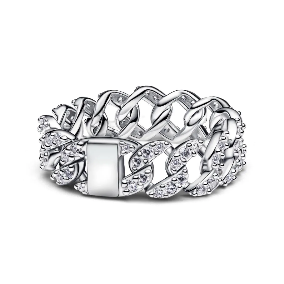 Pandora Bague Maille Cubaine Pavée | Femme Bague