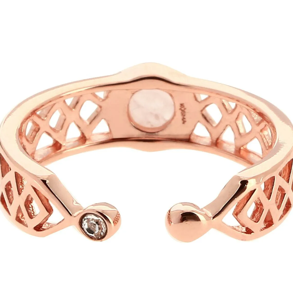 Kosma Paris Bague Mia Doré Rose & Quartz Rose | Femme Bague